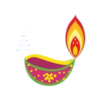 Diwali Light Festival Oil Lamp Illustration vector