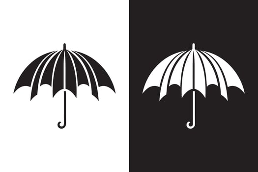 Umbrella Icon Illustration Design vector