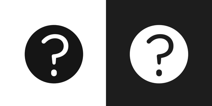 Question icon logo set vector