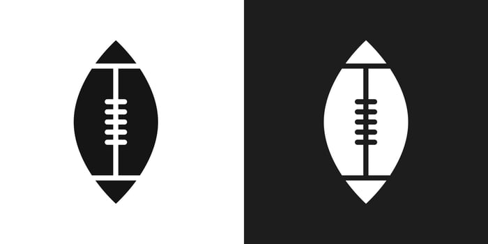 Rugby icon logo set vector