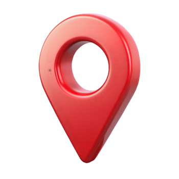red location marker on transparent background png