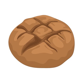 Freshly Baked Sourdough Bread vector