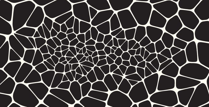 black and white giraffa stripes voronoi pattern vector