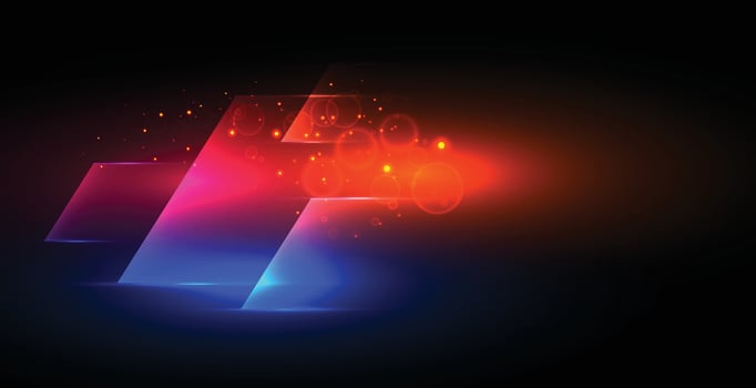 High speed concept Arrow Light out technology background Hitech communication concept innovation background. vector