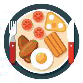 Full English Breakfast vector
