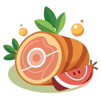 Adorable Piglet in a Cozy Knitted Outfit vector