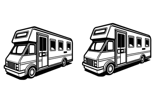 Customizable RV Illustration vector