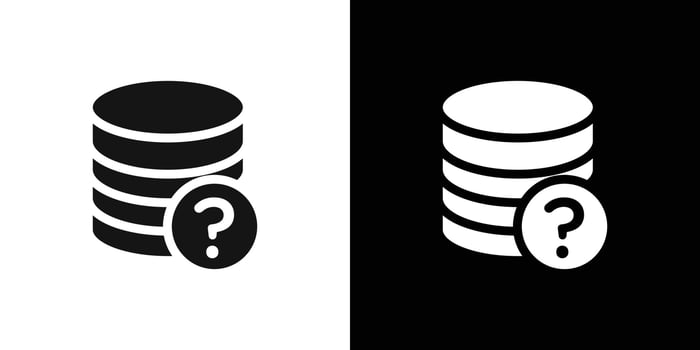 Database query icon logo set vector