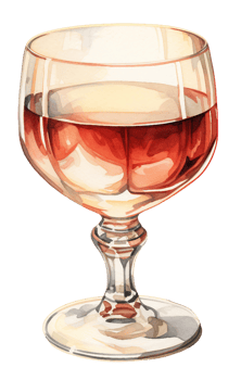 a glass of wine on a transparent background png