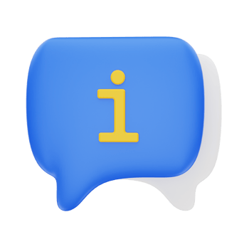 3d rendering Chat Information icon object png