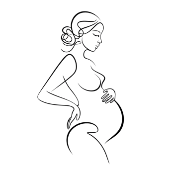 a pregnant woman design png