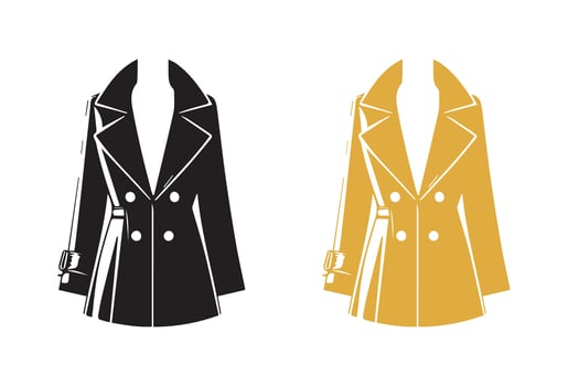 Women Long Suit, Coat, Blazers Illustration vector