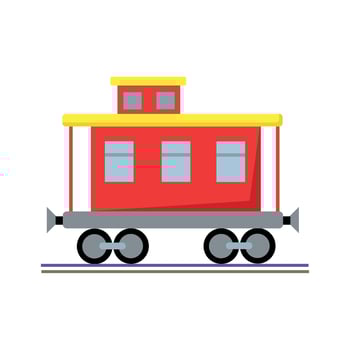 Caboose icon clipart avatar logtotype isolated illustration vector