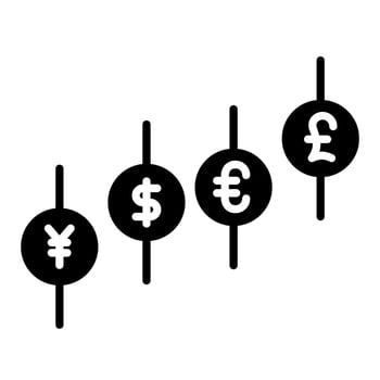 Foreign Currency Swap Icon vector
