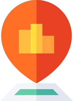 location illustration design vector