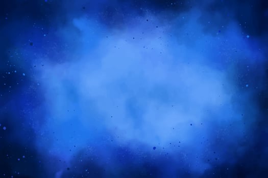 Blue grunge background. Watercolor blue night sky backdrop vector