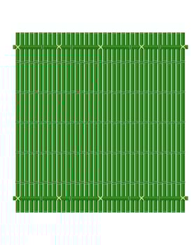 green bamboo fence vector