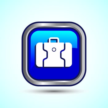 Luggage Icon Button Design Illustration. Travel Baggage Icon10 vector