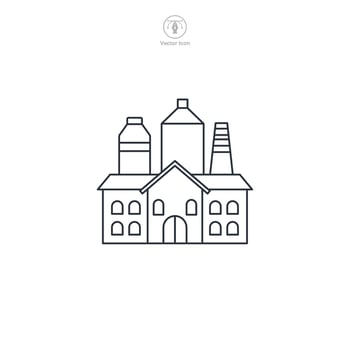 Brewery icon symbol illustration isolated on white background vector