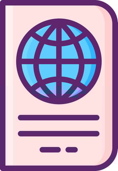 passport illustration design vector