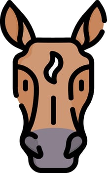 horse illustration design vector