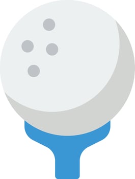 golf ball illustration design vector