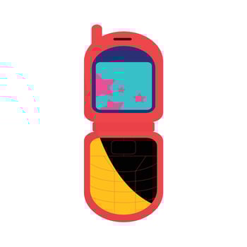 90s Nostalgic Handphone vector