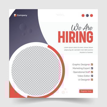 Modern and creative social media post template design vector