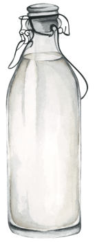 Watercolor painting of Milk. Healthy eating lifestyle. png