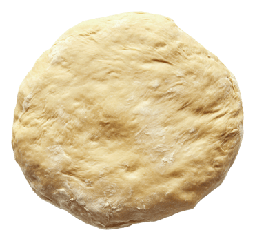 Raw pizza dough resting on a clean countertop png