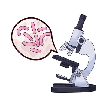 illustration of Particles in the Microscope vector