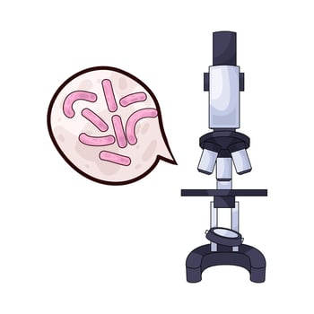 Laboratory Modern Microscope vector