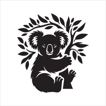 Koala Communication and Social Interaction vector