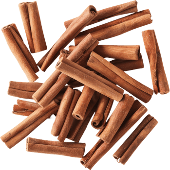 Cinnamon sticks bundle, cut out transparent png
