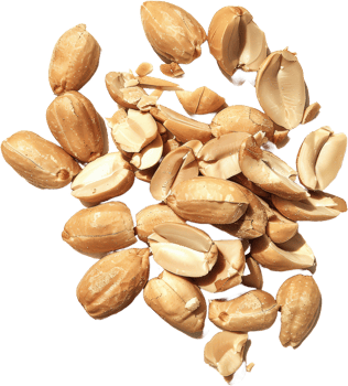 Salted peanuts pile, cut out transparent png