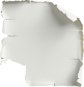 Crumpled white paper sheet, cut out transparent png