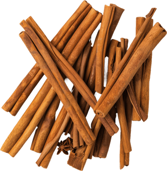 Cinnamon sticks bundle, cut out transparent png