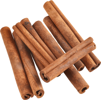 Cinnamon sticks bundle, cut out transparent png