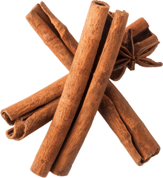 Cinnamon sticks bundle, cut out transparent png
