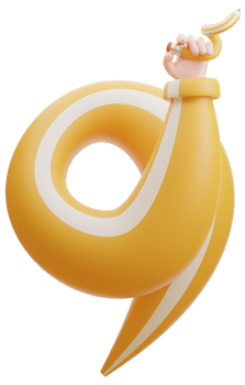 Hand holding pencil, writing education symbol, isolated on transparent background. 3d illustration png