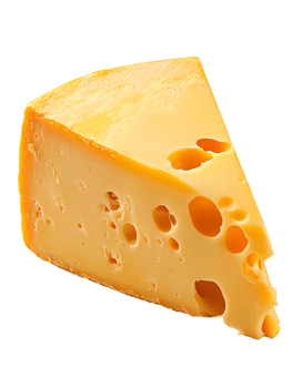 good cheese slice on a transparent background png