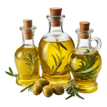 bottles of olive oil, olive oil, olive oil, and olive oil on a transparent background. png