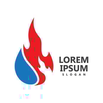 Oil and gas fuel logo design vector