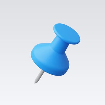 3d Realistic Paper stationary pin vector