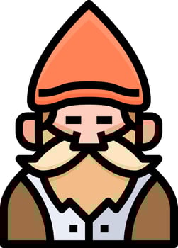 gnome illustration design vector