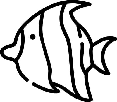 moorish idol illustration design vector