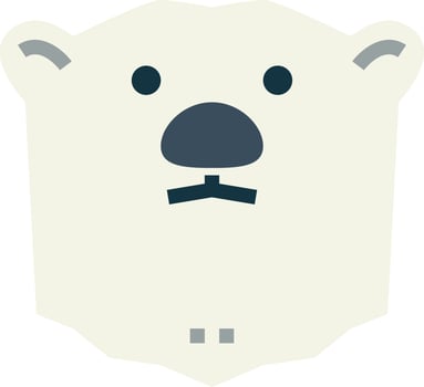 polar bear illustration design vector