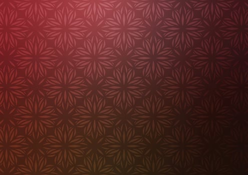 Red graphic pattern flower line presentation background vector