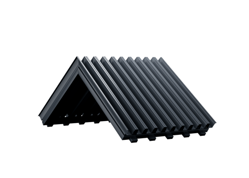 3d Corrugated Galvanised Iron For Roof, House Roof Metal Sheets, 3d Illustration png