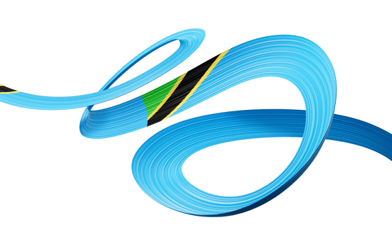 3d Flag Of Tanzania 3d Shiny Waving Tanzania Ribbon Flag 3d Illustration png